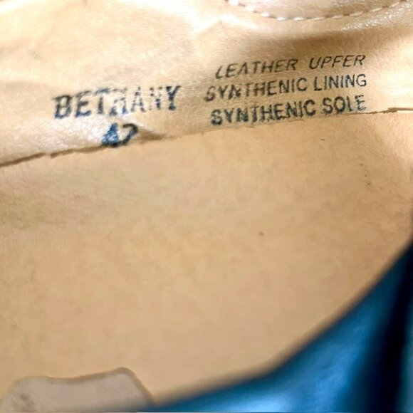 Spring Step Bethany Laser Perforated Leather Mary Jane Wingtips - Black - 10 - Picture 9 of 9